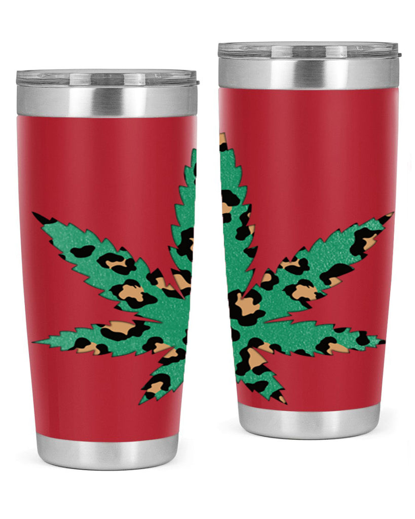 Cannabis Leopard Print 54#- marijuana- Tumbler