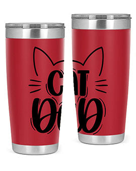 Cat Dad Style 81#- cat- Tumbler