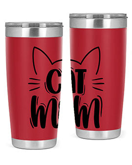 Cat Mom Style 85#- cat- Tumbler