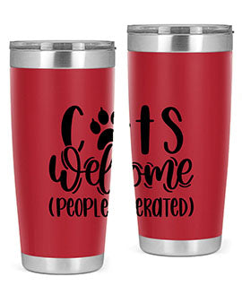 Cats Welcome Style 91#- cat- Tumbler