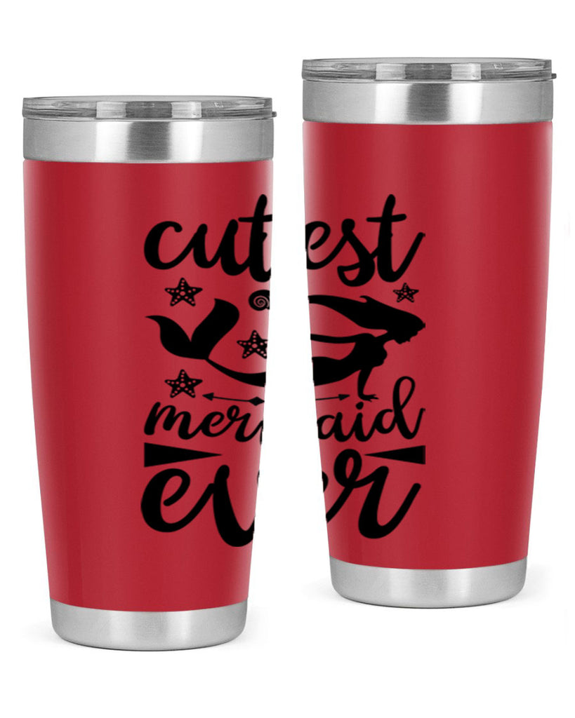 Cutest mermaid ever design 103#- mermaid- Tumbler