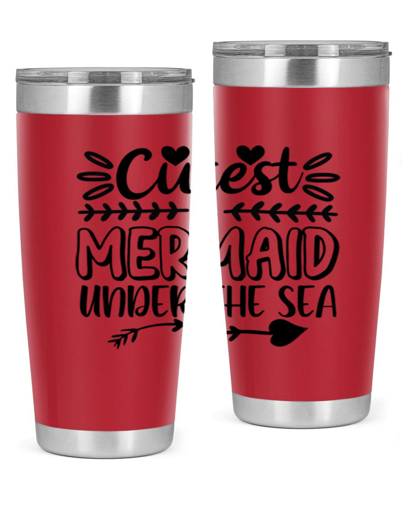 Cutest mermaid under the sea 104#- mermaid- Tumbler