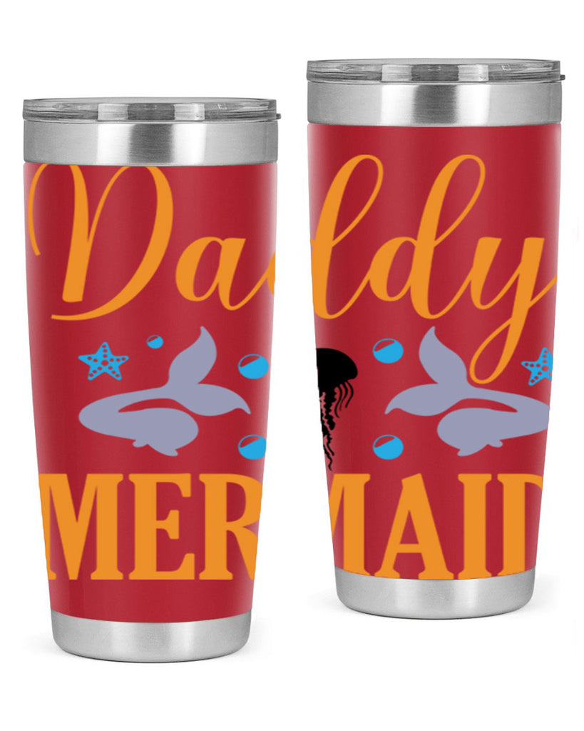 Daddy Mermaid Design 113#- mermaid- Tumbler