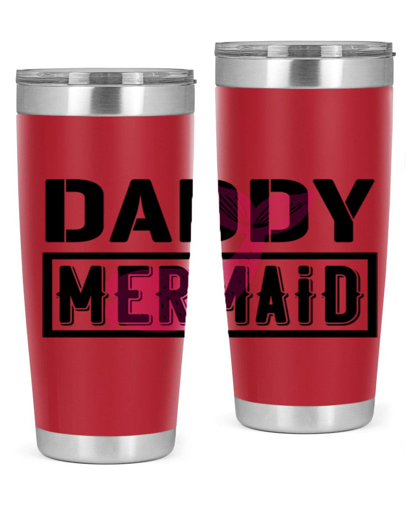 Daddy mermaid 112#- mermaid- Tumbler