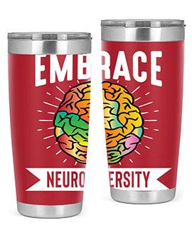 EmbraceNeurodiversityAwarenessTshirt 133#- alzheimers- Tumbler