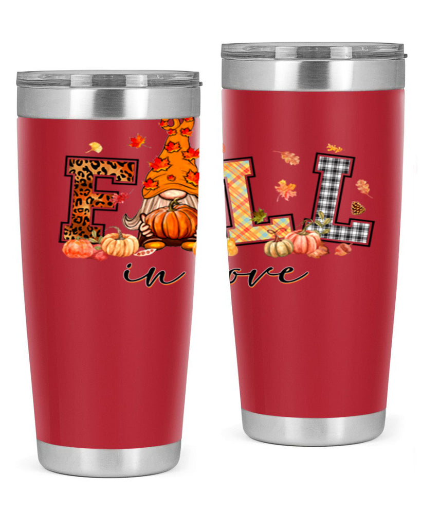 FALLinloveFallGnome 151#- fall- Tumbler