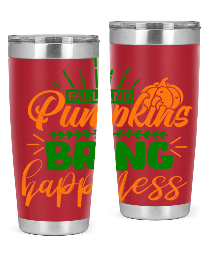 Fall and Pumpkins Bring Happiness 85#- fall- Tumbler