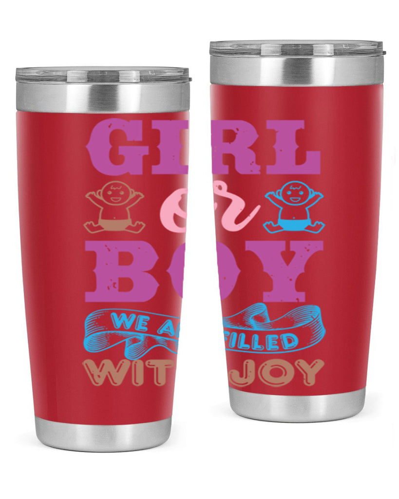 Girl or boy we are filled with joy Style 38#- baby shower- tumbler