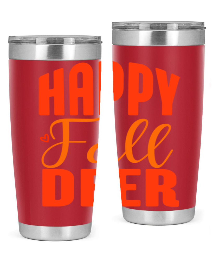 Happy Fall Deer Design 218#- fall- Tumbler
