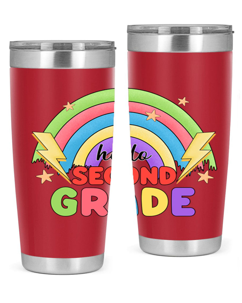 Hello 2nd Grade Rainbow 12#- second grade- Tumbler