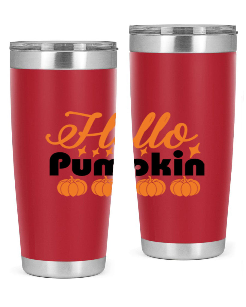 Hello Pumpkin 292#- fall- Tumbler