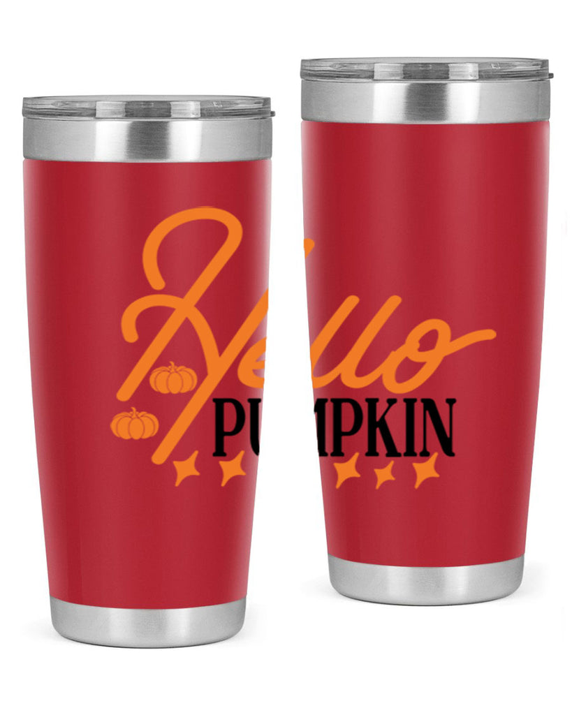 Hello Pumpkin 293#- fall- Tumbler