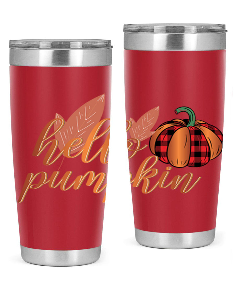 Hello Pumpkin 294#- fall- Tumbler