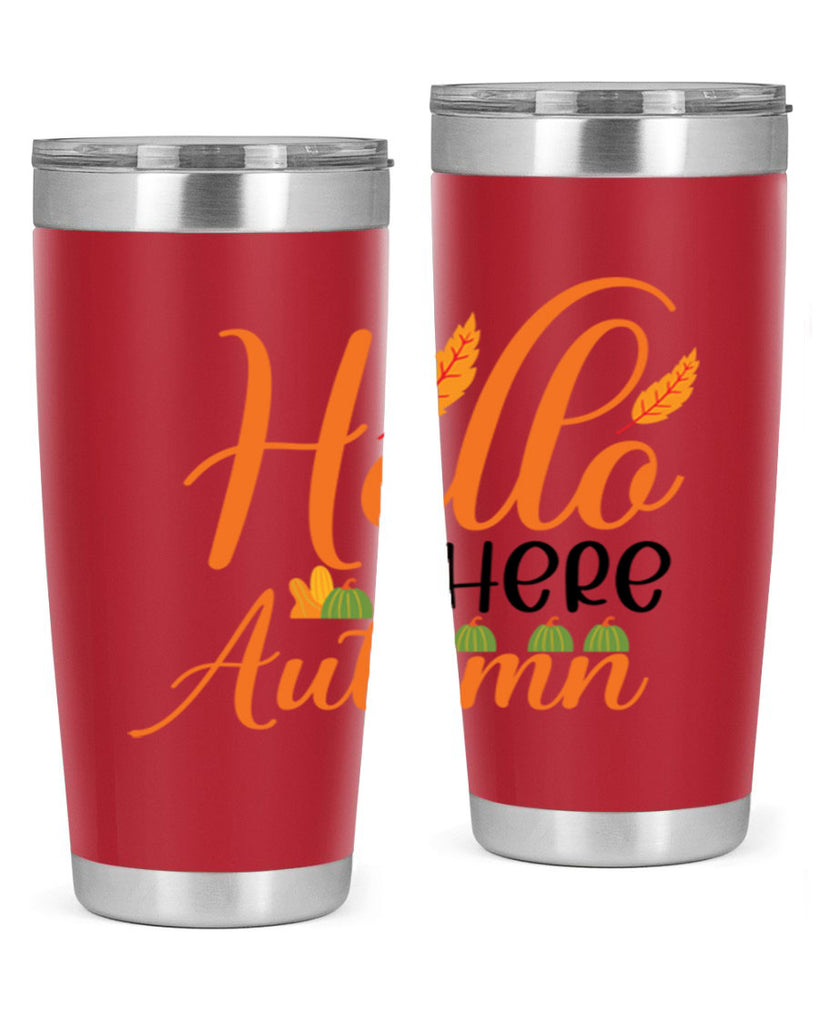 Hello There Autumn 297#- fall- Tumbler