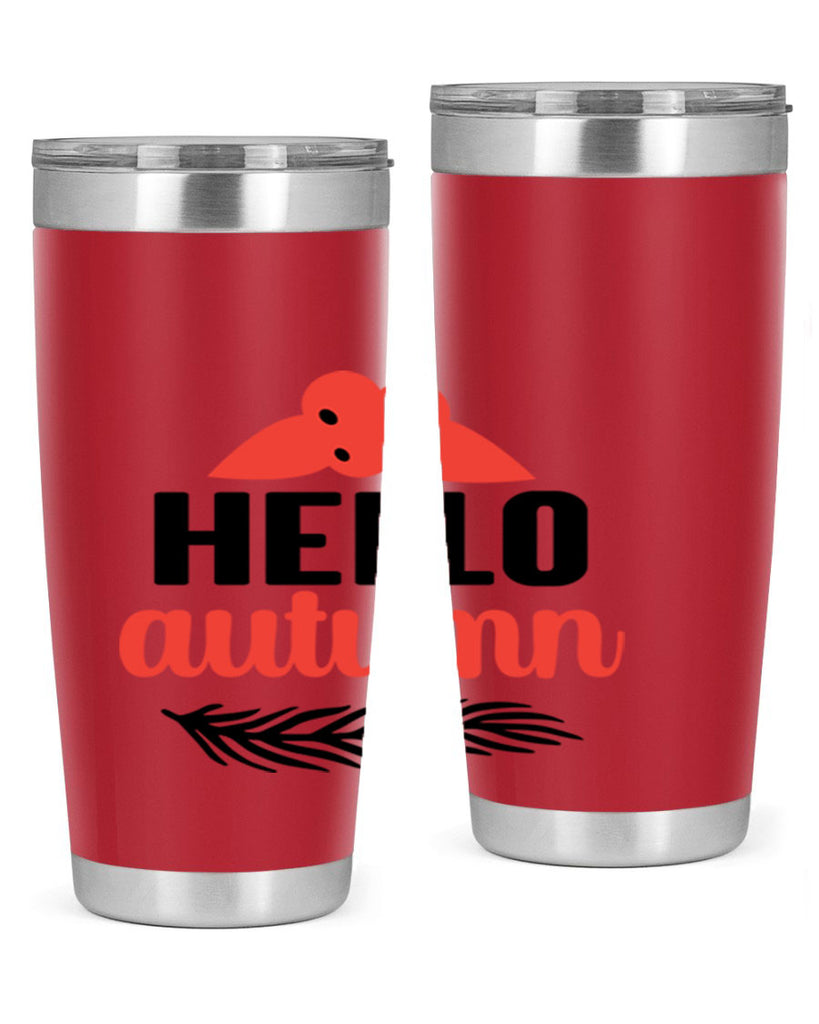 Hello autumn 269#- fall- Tumbler