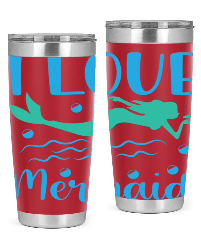 I Love Mermaid Design 231#- mermaid- Tumbler