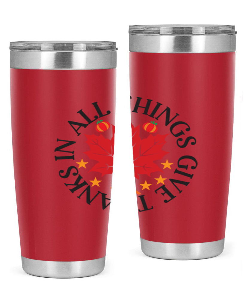 Inallthingsgivethanks 353#- fall- Tumbler