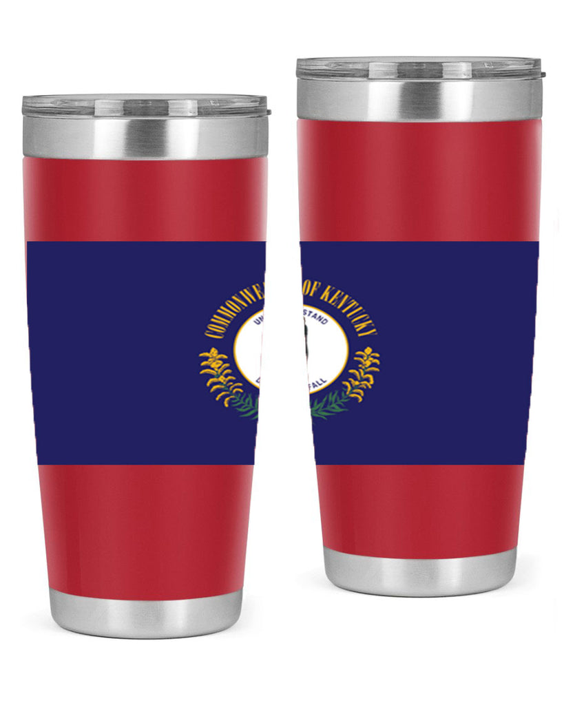 Kentucky 35#- Us Flags- Tumbler