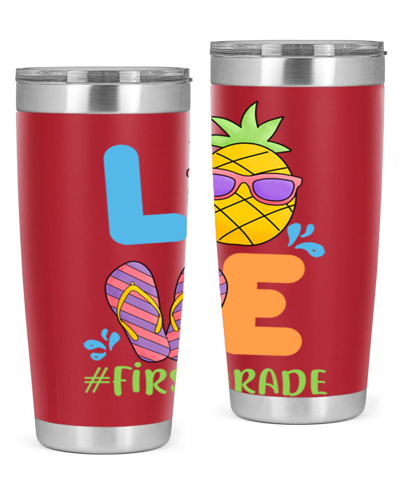 LOVE 1st Grade Summer Pineapple 8#- 1st grade- Tumbler