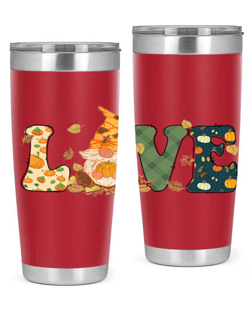 LOVEFallAutumnGnome 415#- fall- Tumbler
