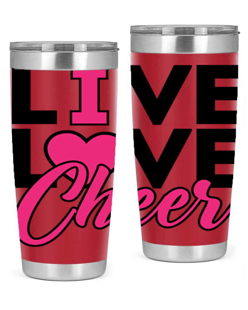 Live Love Cheer 832#- cheer- Tumbler