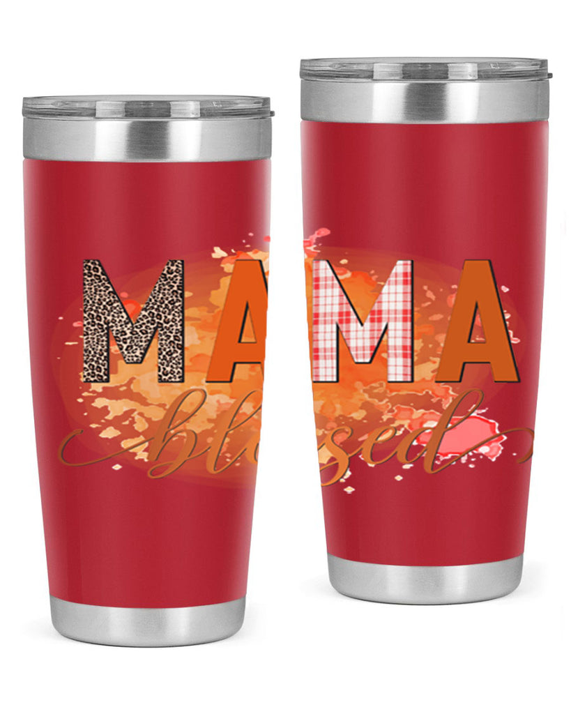 Mama Blessed 418#- fall- Tumbler