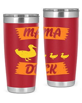 Mama Duck Style 26#- duck- Tumbler