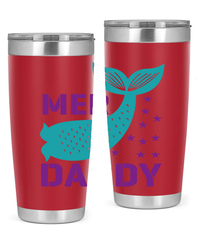 Mer Daddy 326#- mermaid- Tumbler