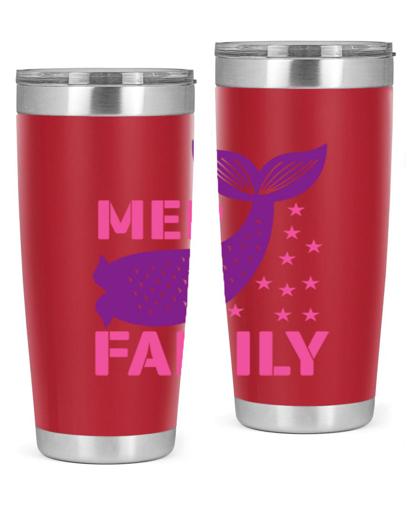 Mer Family 327#- mermaid- Tumbler