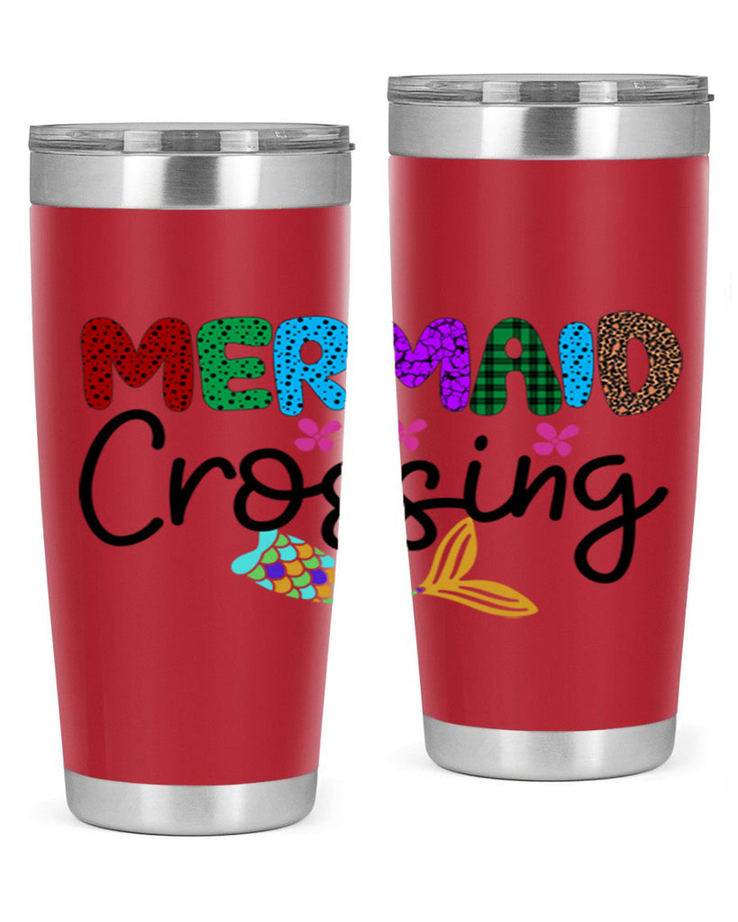 Mermaid Crossing 399#- mermaid- Tumbler