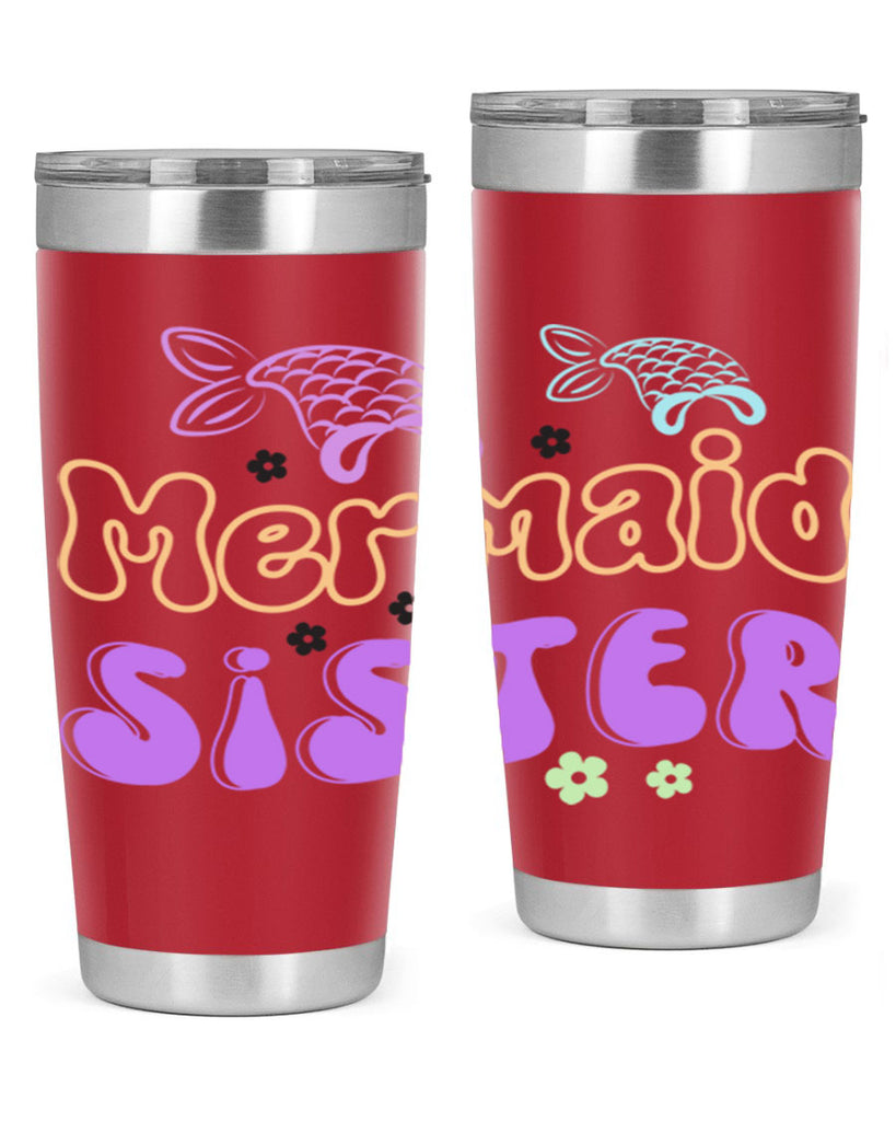 Mermaid Sister 442#- mermaid- Tumbler