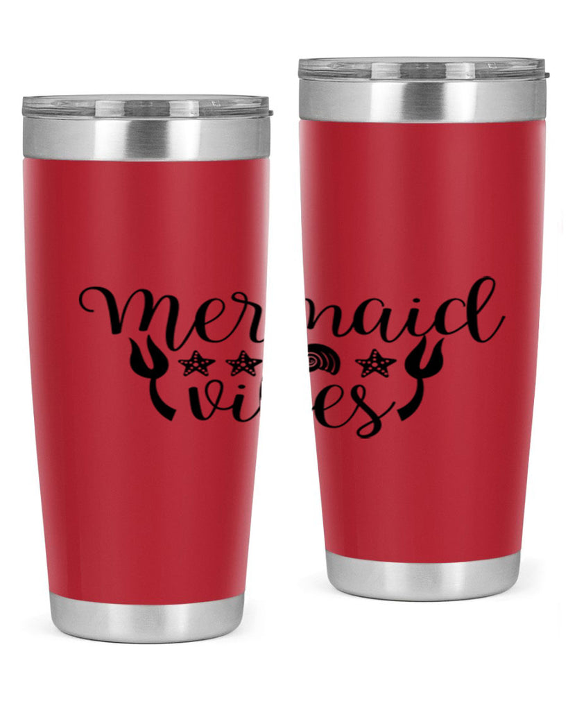 Mermaid vibes design 466#- mermaid- Tumbler