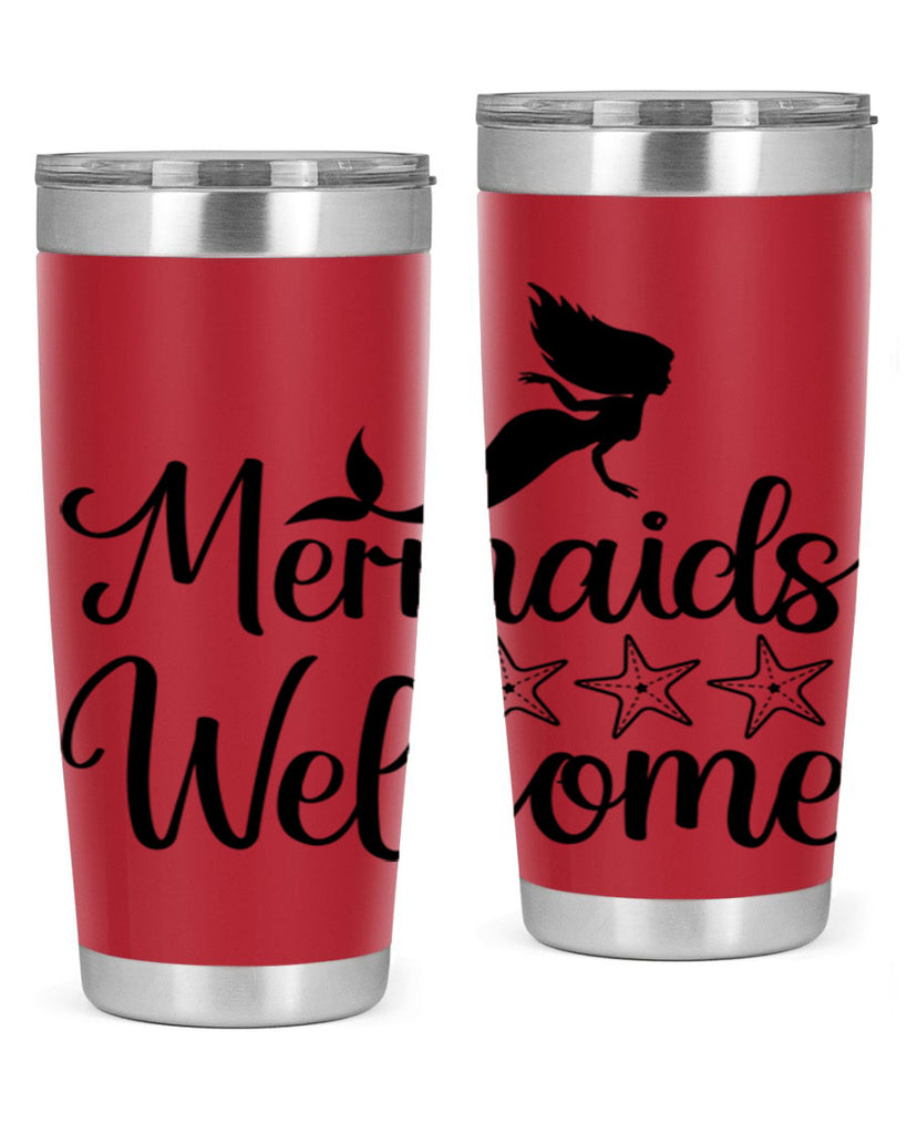 Mermaids welcome 498#- mermaid- Tumbler