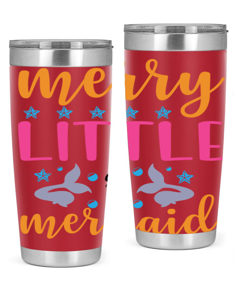 Merry Little Mermaid Design 503#- mermaid- Tumbler