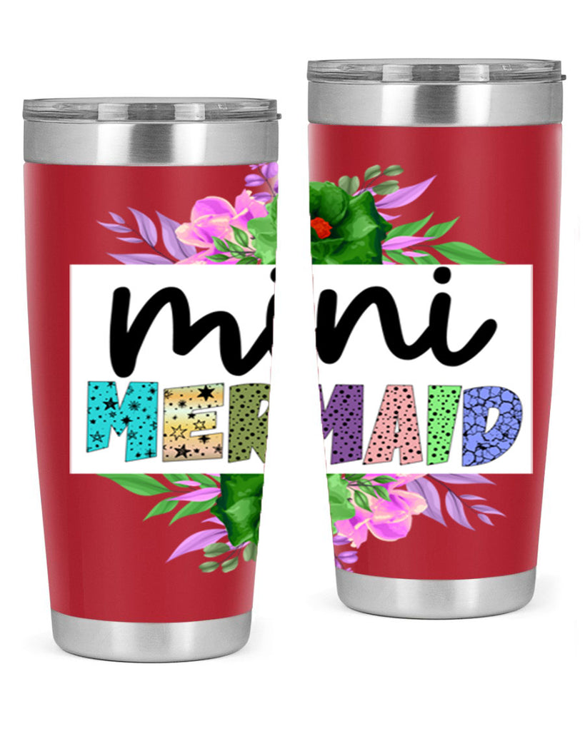 Mini Mermaid 505#- mermaid- Tumbler