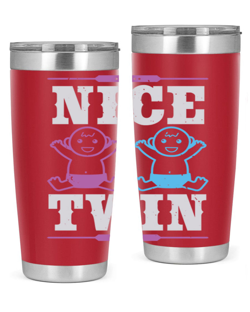 Nice Twin Style 26#- baby shower- tumbler