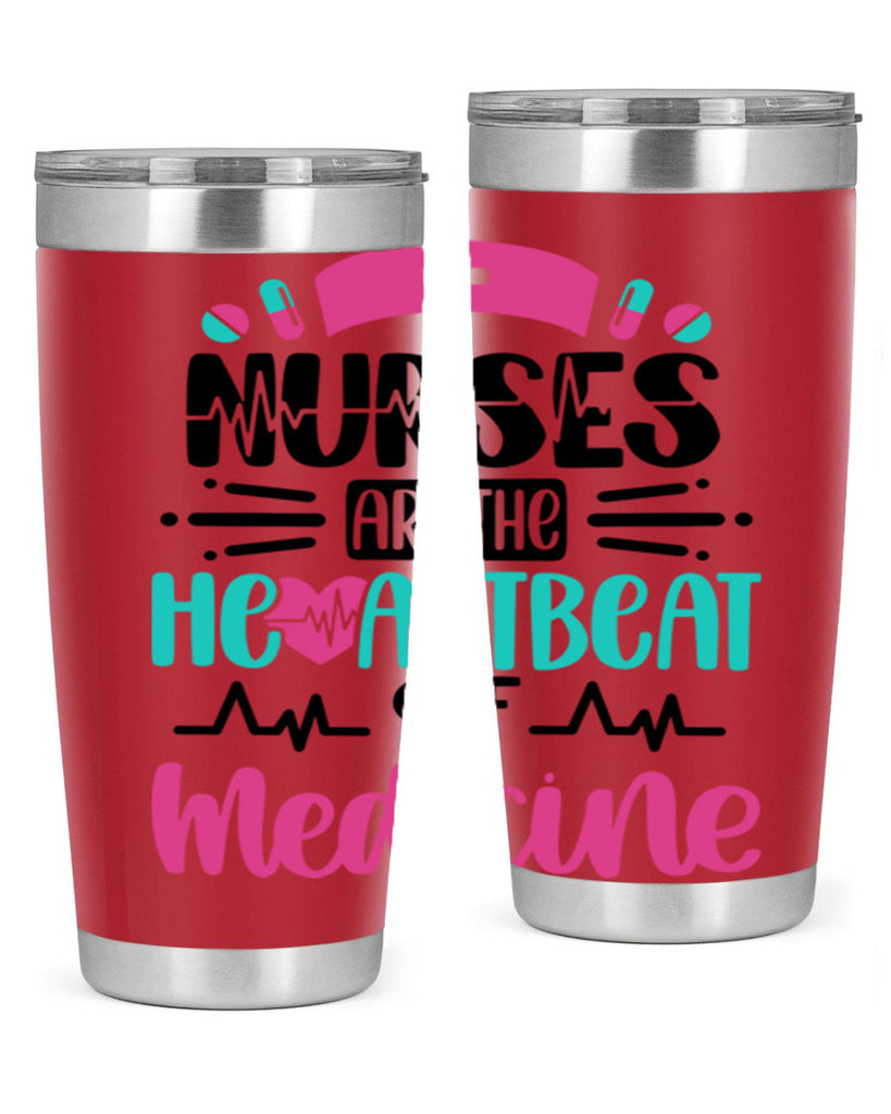 Nurses Are The Heartbeat Style Style 90#- nurse- tumbler