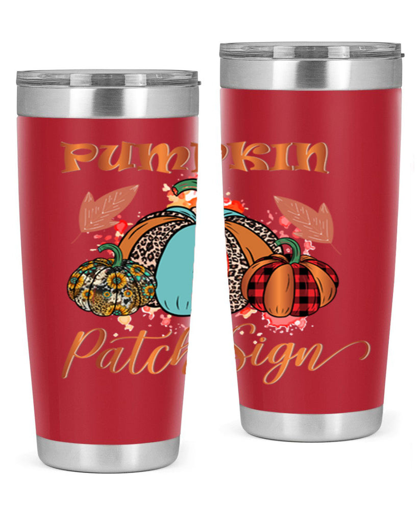 Pumpkin Patch Sign 530#- fall- Tumbler