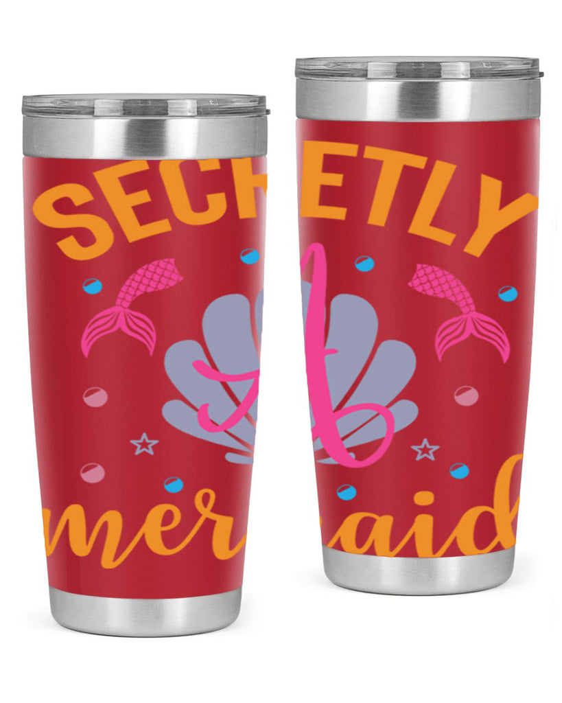 Secretly A Mermaid Design 583#- mermaid- Tumbler