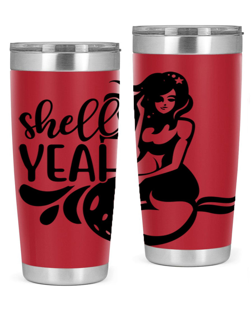 Shell yeah 596#- mermaid- Tumbler