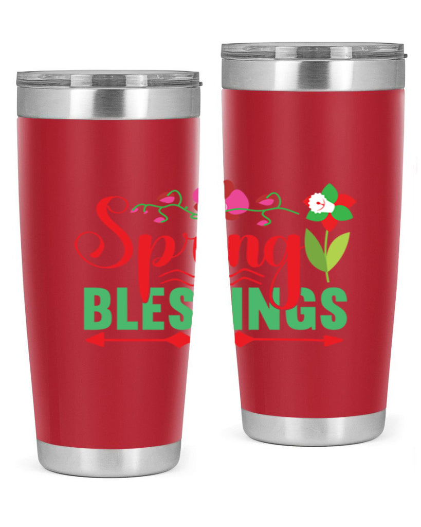 Spring Blessings 418#- spring- Tumbler