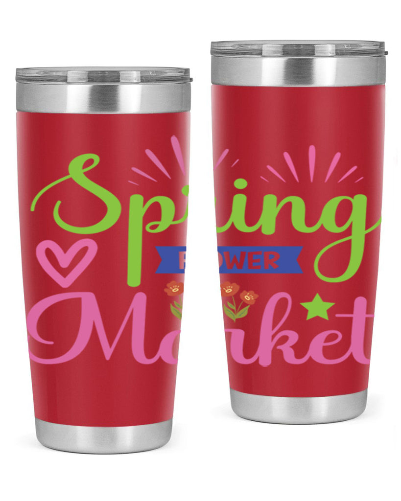 Spring Flower Market  487#- spring- Tumbler