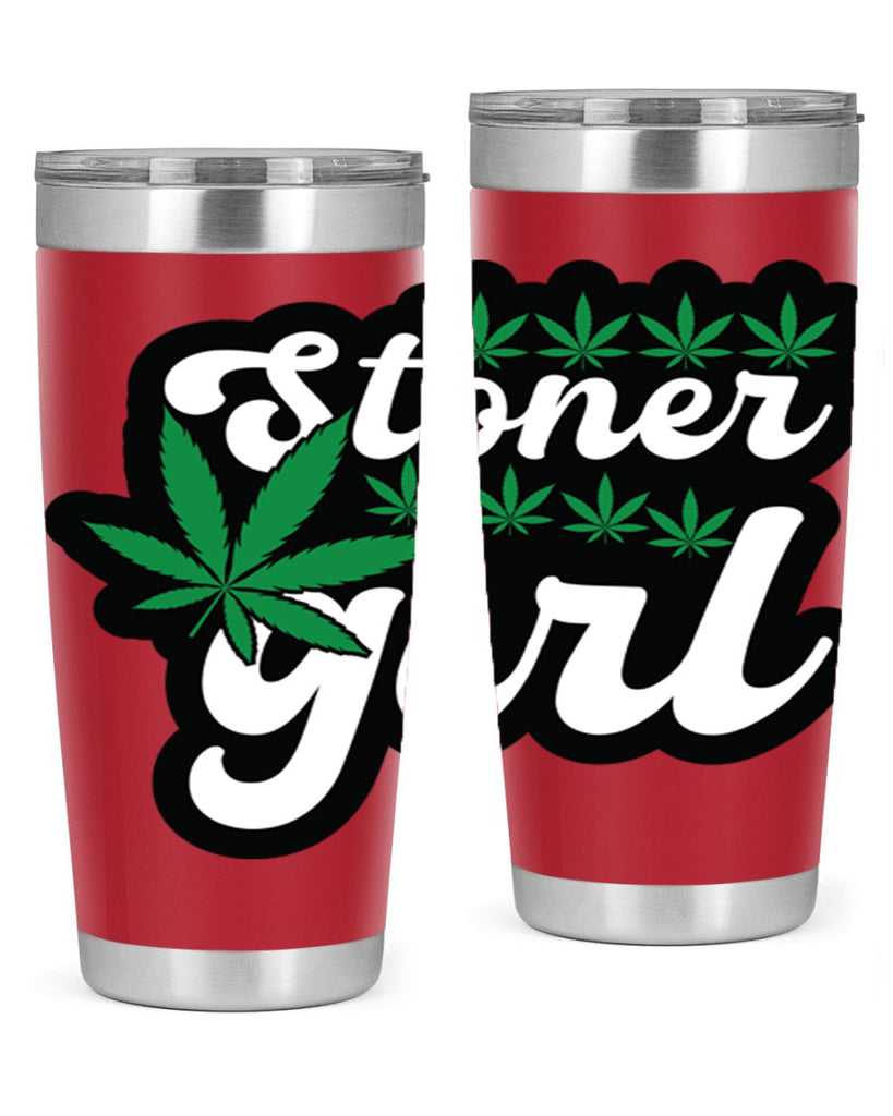 Stoner girl 263#- marijuana- Tumbler