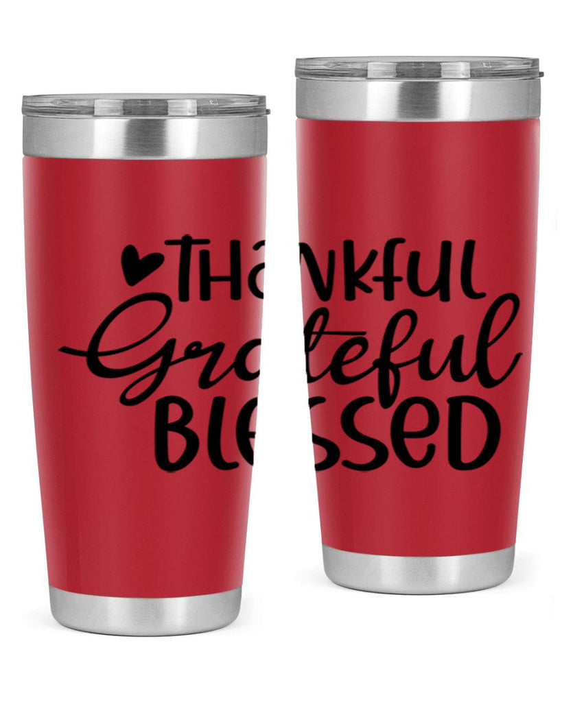 Thankful Grateful Blessed 605#- fall- Tumbler