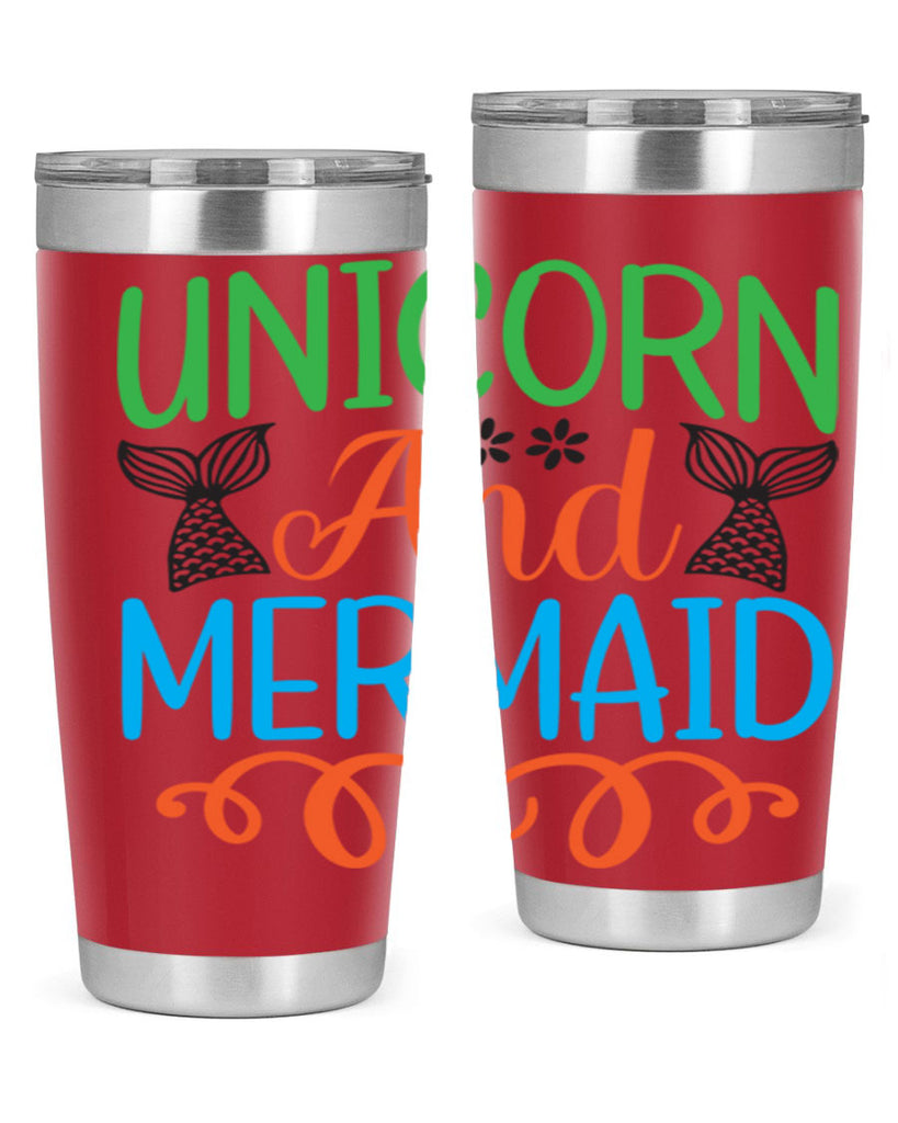 Unicorn And Mermaid 659#- mermaid- Tumbler