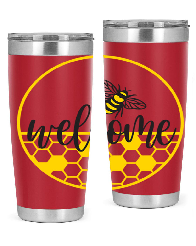 Welcome Bee and hive567#- spring- Tumbler