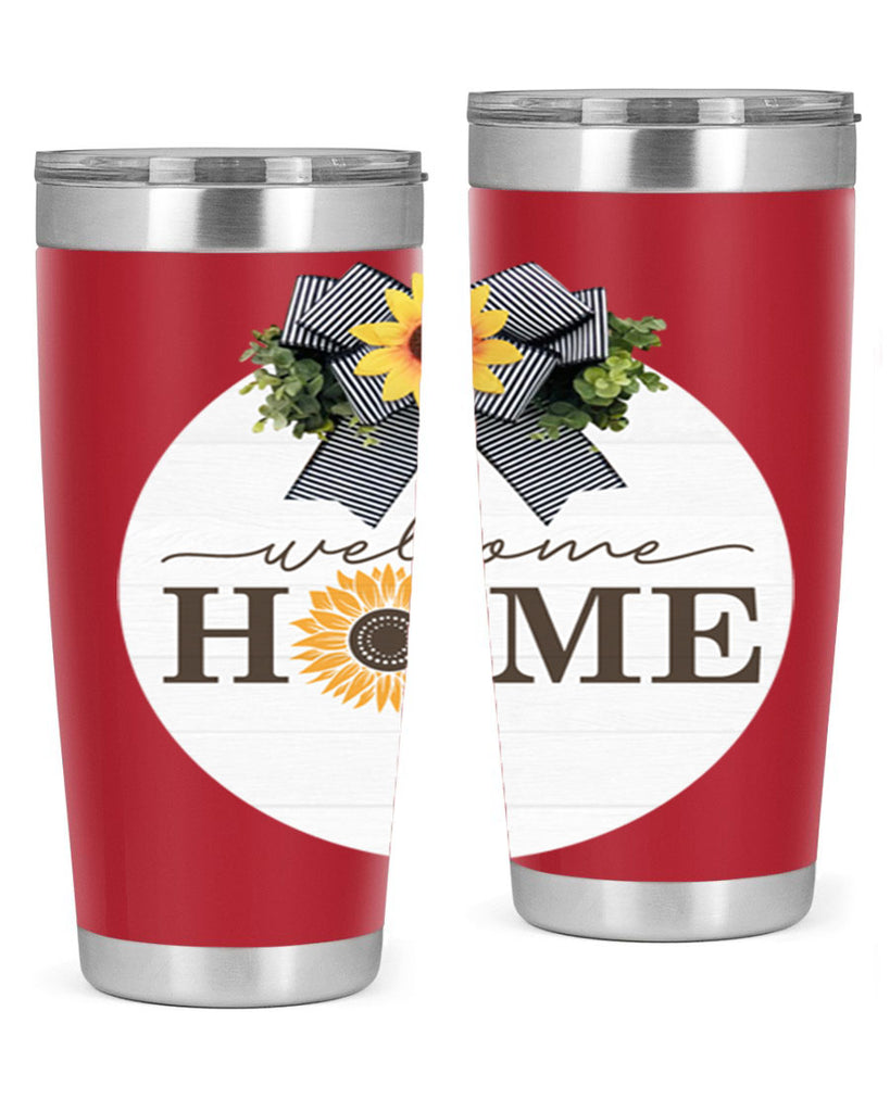 Welcome Home sunflower Mockup572#- spring- Tumbler