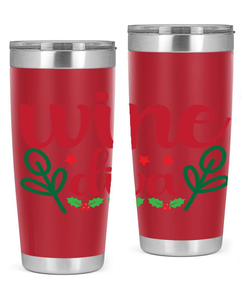 Wine Diva 482#- winter- Tumbler