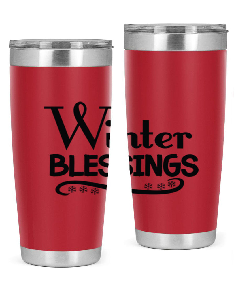 Winter Blessings 493#- winter- Tumbler