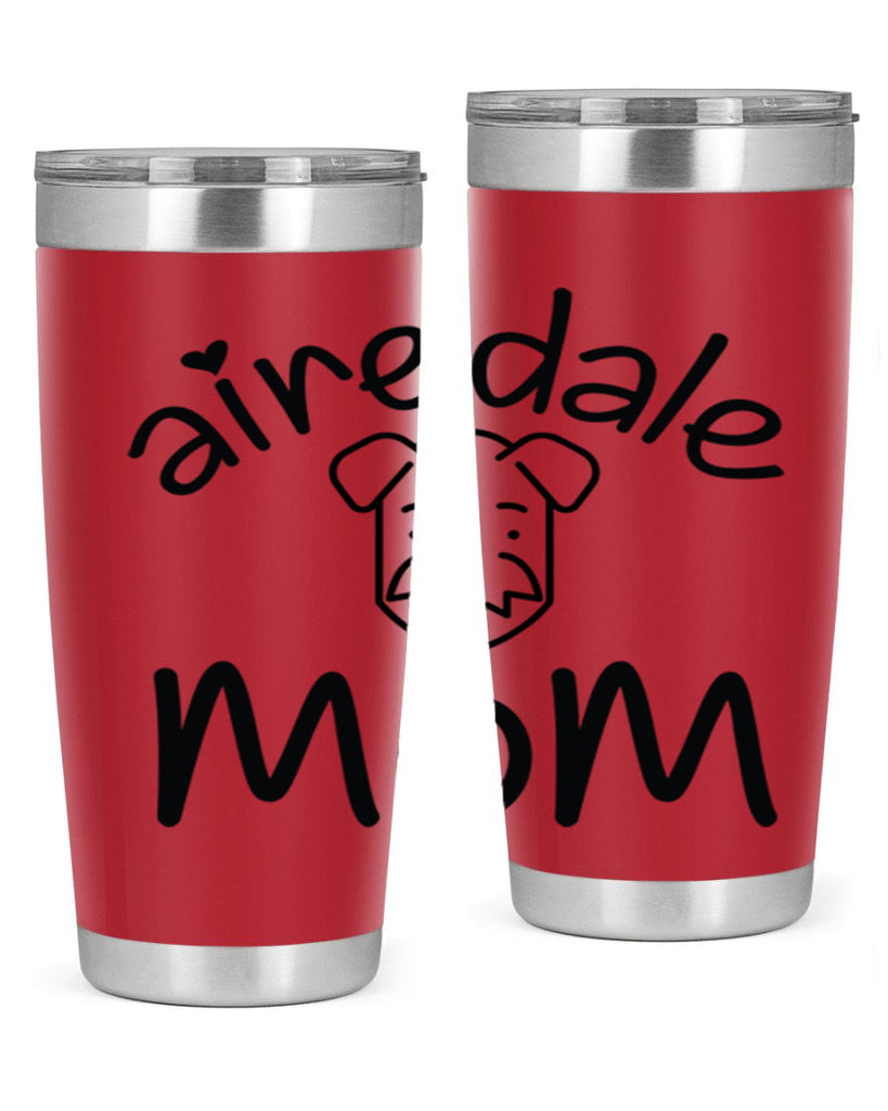 airedale mom 224#- mom- Tumbler